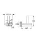 Grohe Allure tartalék WC papír tartó, szálcsiszolt rose arany 40956DL1