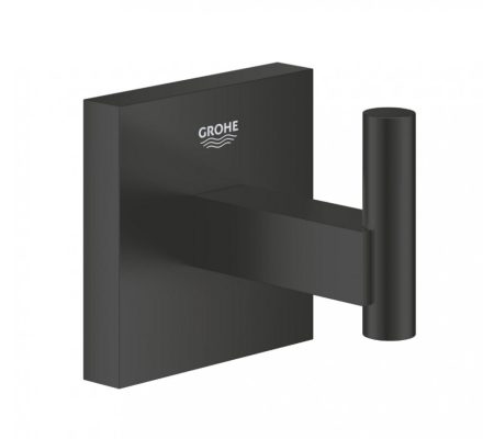 Grohe QuickFix Start Cube fürdőköpeny akasztó, matt fekete 409612430