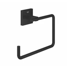   Grohe QuickFix Start Cube törölközőtartó gyűrű rögzítővel, matt fekete 409752430