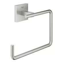   Grohe QuickFix Start Cube törölközőtartó gyűrű rögzítővel, rozsdamentes acél hatású 40975DC0