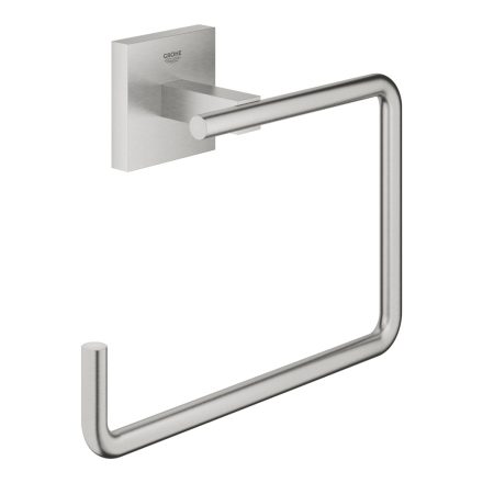 Grohe QuickFix Start Cube törölközőtartó gyűrű rögzítővel, rozsdamentes acél hatású 40975DC0