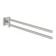 Grohe Start Cube dupla törölköző tartó 438 mm, rozsdamentes acél hatású 40976DC0