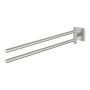 Grohe Start Cube dupla törölköző tartó 438 mm, rozsdamentes acél hatású 40976DC0