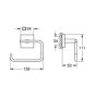Grohe Start Cube fali WC papír tartó fedél nélkül, rozsdamentes acél hatású 40978DC0