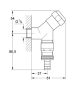 Grohe eredeti WAS tömlővéges kifolyószelep 1/2" 41015000
