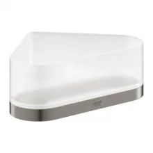   Grohe Selection sarok tusfürdő tartó, szálcsiszolt grafit 41038AL0
