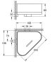 Grohe Selection sarok tusfürdő tartó, szálcsiszolt világos arany 41038GN0