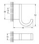 Grohe Selection fürdőköntös akasztó, szálcsiszolt rose arany 41039DL0