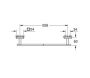 Grohe QuickFix Start Cube fali fém törölközőtartó 60 cm, matt fekete 410892430