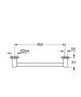 Grohe Start Cube kapaszkodó 50 cm, króm 41095000