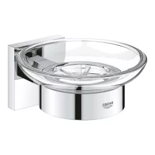   Grohe QuickFix Start Cube fali üveg szappantartó 125x56 mm, króm 41096000