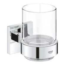   Grohe QuickFix Start Cube fali kristálypohár tartókonzollal, króm 41097000