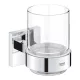 Grohe QuickFix Start Cube fali kristálypohár tartókonzollal, króm 41097000