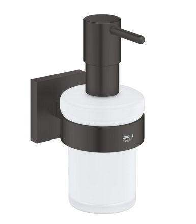 Grohe QuickFix Start Cube fali szappanadagoló tartókonzollal 160 ml, matt fekete 410982430
