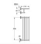 Grohe Start Cube fali törölközőtartó 600 mm, rozsdamentes acél hatású 41099DC0