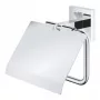 Grohe QuickFix Start Cube fali WC papír tartó fedéllel és rögzítővel, króm 41102000
