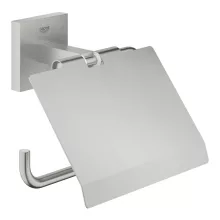   Grohe QuickFix Start Cube fali WC papír tartó fedéllel és rögzítővel, rozsdamentes acél hatású 41102DC0
