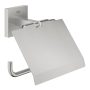 Grohe QuickFix Start Cube fali WC papír tartó fedéllel és rögzítővel, rozsdamentes acél hatású 41102DC0