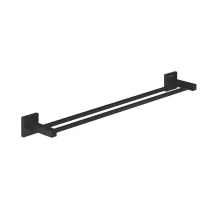   Grohe QuickFix Start Cube dupla törölközőtartó 600 mm, matt fekete 411042430