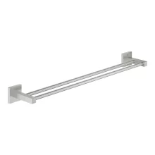   Grohe QuickFix Start Cube dupla törölközőtartó 600 mm, rozsdamentes acél hatású 41104DC0