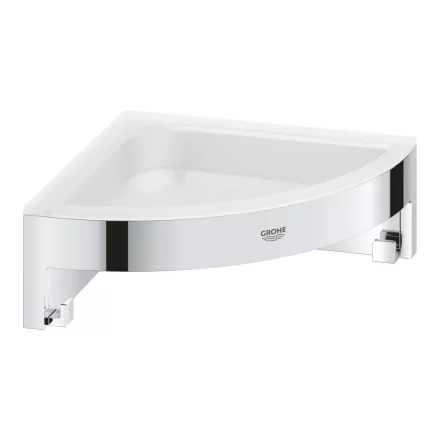 Grohe QuickFix Start Cube sarok tusfürdő tartó 16x16 cm, króm 41106000