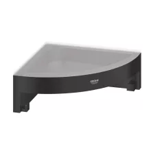   Grohe QuickFix Start Cube sarok tusfürdő tartó 16x16 cm, matt fekete 411062430