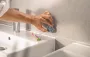Grohe QuickFix Start Cube sarok tusfürdő tartó 16x16 cm, matt fekete 411062430