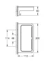 Grohe QuickFix Start Cube zuhanykosár, rozsdamentes acél hatású 41107DC0