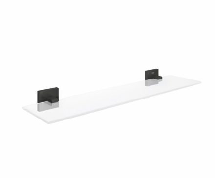 Grohe QuickFix Start Cube üveg piperepolc 53 cm, matt fekete 411092430