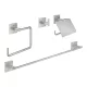 Grohe QuickFix Start Cube fürdőszobai kiegészítő szett 4 in 1, rozsdamentes acél hatású 41115DC0
