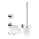 Grohe QuickFix Start Cube 3 az 1-ben fürdőszobai kiegészítő szett, króm 41123000