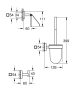 Grohe QuickFix Start Cube 3 az 1-ben fürdőszobai kiegészítő szett, rozsdamentes acél hatású 41123DC0
