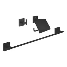   Grohe QuickFix Start Cube 3 az 1-ben fürdőszobai szett, matt fekete 411242430