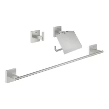   Grohe QuickFix Start Cube 3 az 1-ben fürdőszobai szett, rozsdamentes acél hatású 41124DC0