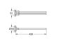 Grohe QuickFix Start forgatható két ágú fém törölközőtartó 439 mm, matt fekete 411832430