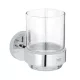 Grohe QuickFix Start kristálypohár tartókonzollal, króm 41194000