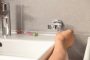 Grohe QuickFix Start kristálypohár tartókonzollal, króm 41194000