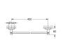 Grohe QuickFix Start fali fürdőlepedő tartó 504 mm, matt fekete 411972430