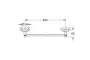 Grohe QuickFix Start fali fürdőlepedő tartó 504 mm, rozsdamentes acél hatású 41197DC0