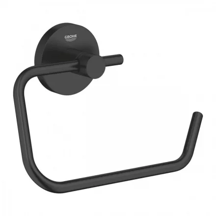 Grohe QuickFix Start fali WC papír tartó fedél nélkül, matt fekete 412002430