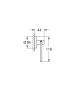 Grohe QuickFix Start fali WC papír tartó fedél nélkül, matt fekete 412002430
