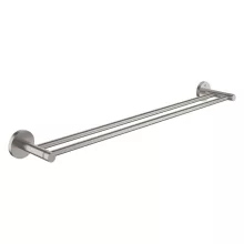   Grohe QuickFix Start dupla törölközőtartó 654 mm, rozsdamentes acél hatású 41203DC0