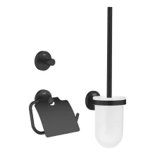   Grohe QuickFix Start 3 az 1-ben fürdőszobai szett, matt fekete 412042430