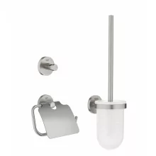   Grohe QuickFix Start 3 az 1-ben fürdőszobai szett, rozsdamentes acél hatású 41204DC0