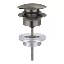   Grohe Click-Clack leeresztőszelep túlfolyós mosdókhoz, szálcsiszolt grafit 65807AL0