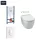 Grohe Rapid SL WC-tartály szett fehér nyomólappal és Balneo Luxa Rimless fali WC SoftClose ülőkével