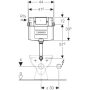 Geberit Omega falsík alatti öblítőtartály, 112 cm, 109060001 (109.060.00.1)
