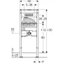 Geberit Duofix szerelőelem 112–130 cm, Geberit ONE fali mosdócsaptelephez, vezérlő dobozzal 111.069.00.2