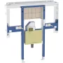 Geberit Duofix szerelőelem 125x125 cm, Geberit ONE 120 cm mosdóhoz és fali csaptelephez, forgószifonnal 111.084.00.2