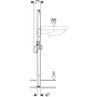 Geberit Duofix keskeny mosdó szerelőelem 112 cm, álló csaptelephez 111.266.00.2